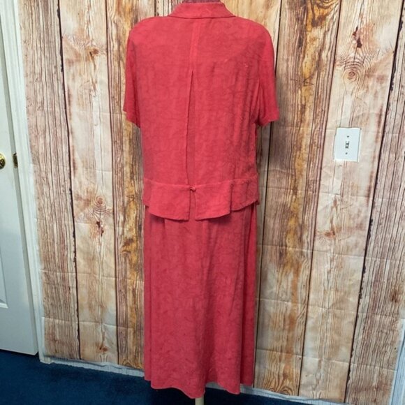 Women’s‎ Vintage K Woman Collection Pink Dress Jacket with Embroidered Size 14 - Picture 4 of 12